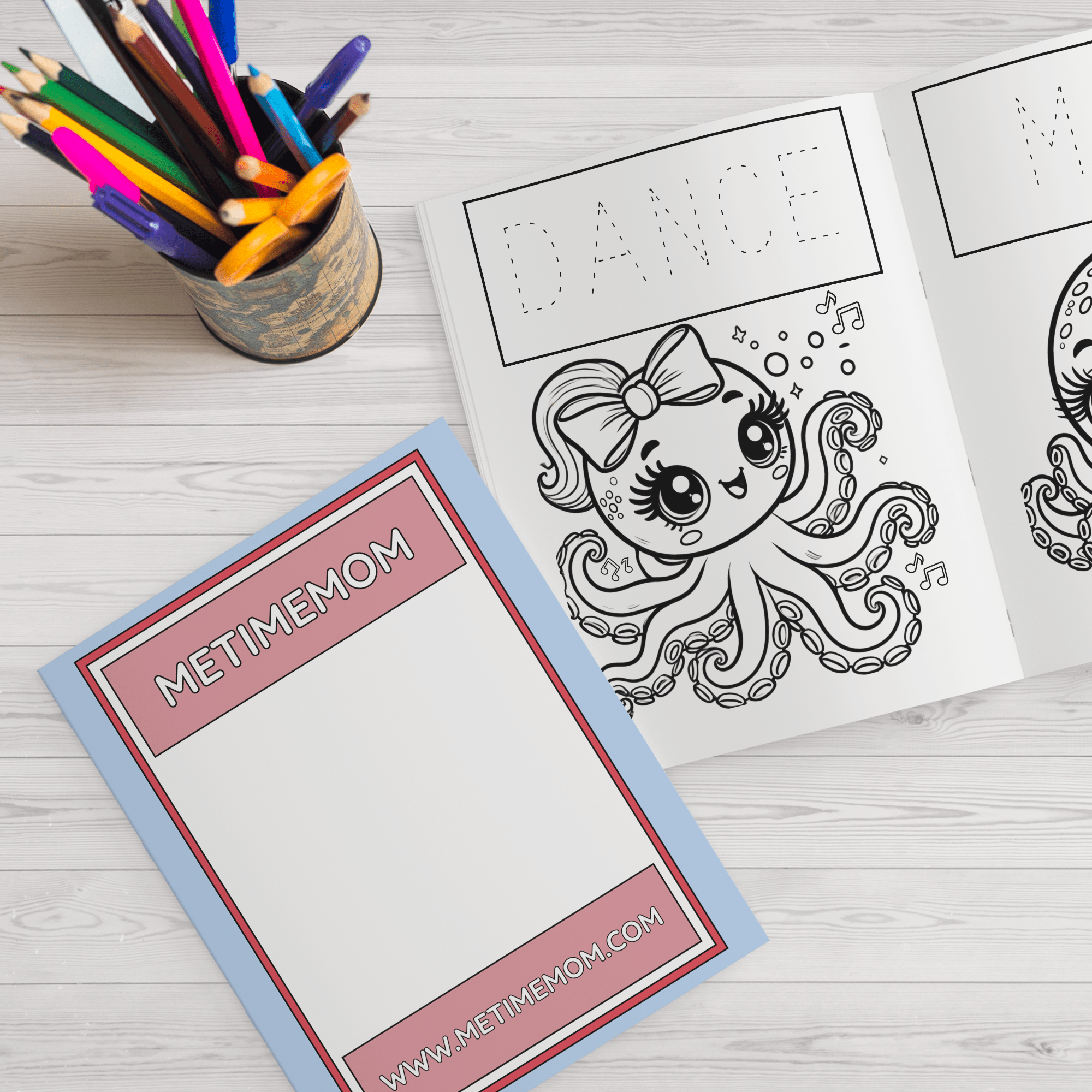 MeTimeMom Ocean Activity Coloring Book - MeTimeMom